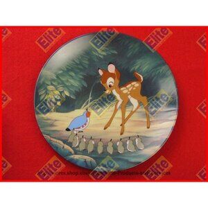 Bambi Collectors Plate "Bambi's Morning Greetings" by Knowles/Disney‎